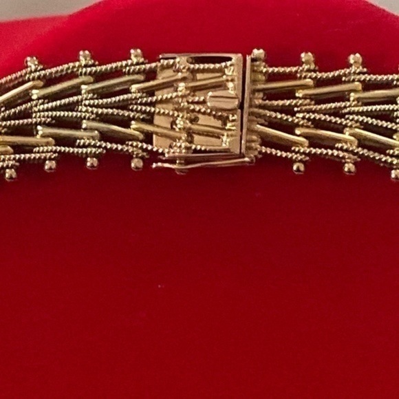 Necklace chain magnificent jewelry 14K Tri-Color Gold🌲 “Pine” solid gold 58.8gr - Picture 6 of 15